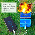 Flame Cube, Wood Burning and USB Charging Camping Stove
