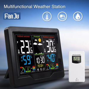 Digital Outdoor Thermometer Hygrometer Alarm Clock