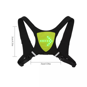 LED Wireless cycling vest MTB bike bag Safety