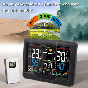 Digital Outdoor Thermometer Hygrometer Alarm Clock