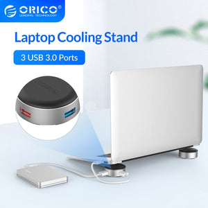 Portable Aluminum Laptop Stand with USB 3.0